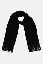 Men Knitted Scarves, Black