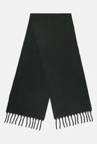 Men Heather Scarves, Dark Green
