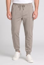Men Regular Fit Textured Sweatpants, Taupe