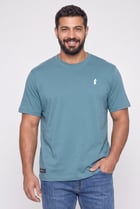 Celio x Dragon ball Z Men Crew Neck Short Sleeve Graphic Print T-Shirt, Teal Blue
