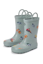 Toddlers Girl Slip On Rain Boots, Multicolor