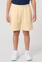 Kids Boy Brand Logo Basic Shorts, Sand