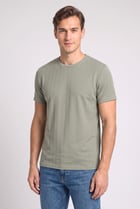 Men Crew Neck Short Sleeve Textured T-Shirt, Sage