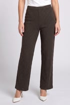 Women Regular Fit Diamond Pattern Flare Pants, Olive