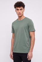 Men Crew Neck Short Sleeve Plain T-Shirt, Green