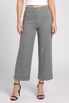 Women Regular Fit 34 Inseam Plain Wide Leg Pants, Multicolor