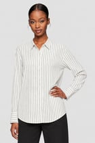 Women Regular Fit Stripe Long Sleeve Shirt, Multicolor