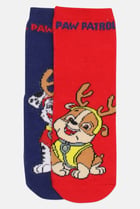 Kids Boy 2 Pairs Paw Patrol Crew Socks, Multicolor