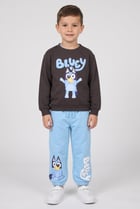 Kids Boy 2 Pcs Graphic Print Long Sleeve Sweashirt And Jogger Set, Multicolor