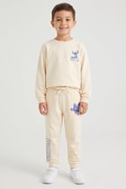 Disney x Lilo Stitch Kids Boy 2 Pieces Graphic Print Sweatshirt And Sweatpants Set, Multicolor