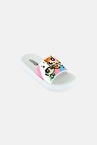 Kids Girl The Powerpuff Girls Slip On Slides, Multicolor