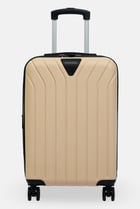 20 Inch Expandable Hard Shell Check-In Spinner Luggage, Beige