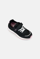 Kids Girl Velcro Closure Outdoor Shoes, Black