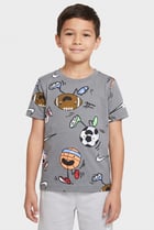 Kids Boy Sportswear Fit Short Sleeve Outdoor T-Shirt, Multicolor