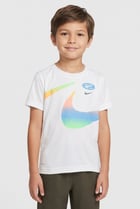 Kids Boy Short Sleeve Training T-Shirt, White
