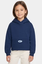 Toddlers Girl Long Sleeve Brand Logo Hoodie, Blue