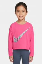 Kids Girl Sportswear Fit Full Sleeve Outdoor Top, Pink