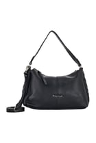Women Brand Logo Shoulder Bag, Black