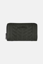 Women Brand Logo Wallets, Dark Grey