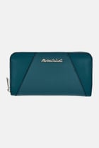 Women Brand Logo Purse, Teal Green