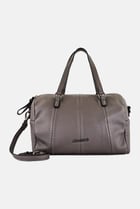 Women Brand Logo Cross Body Bag, Grey