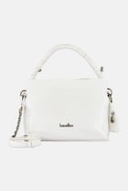 Women Brand Logo Cross Body Bag, White