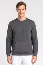 Men Sportswear Fit Long Sleeve Outdoor Sweatshirt, Dark Sage Green