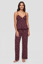 Women 3 Pcs Floral Print Top And Shorts With Pants Sleepwear Set, Multicolor