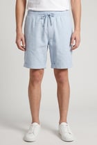 Men Solid Basic Shorts, Light Blue