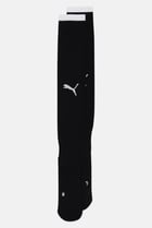 Men Brand Logo Football Socks, Black
