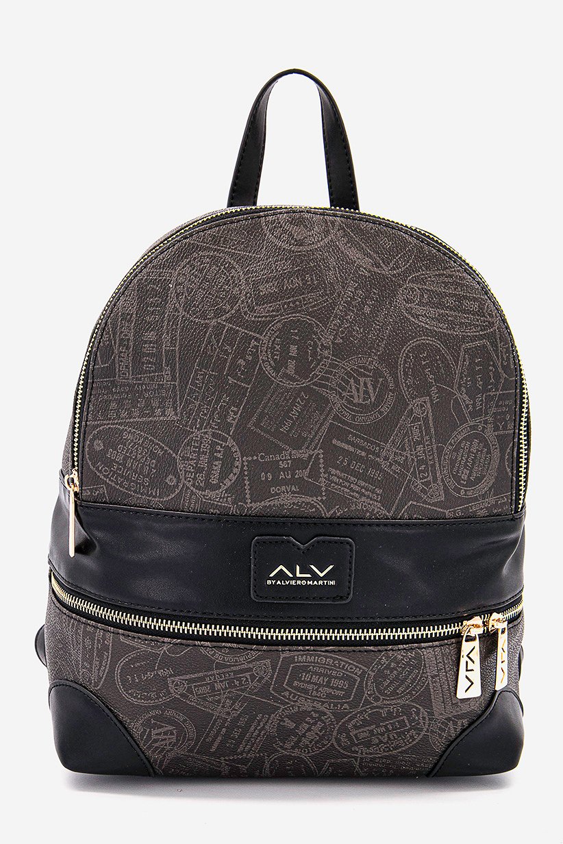 Authentic Prima  Classe Alviero Martini backpack bag Alviero Martini 1st Class BVS 025 6001 Geo Soft Backpack Geo  main image 3