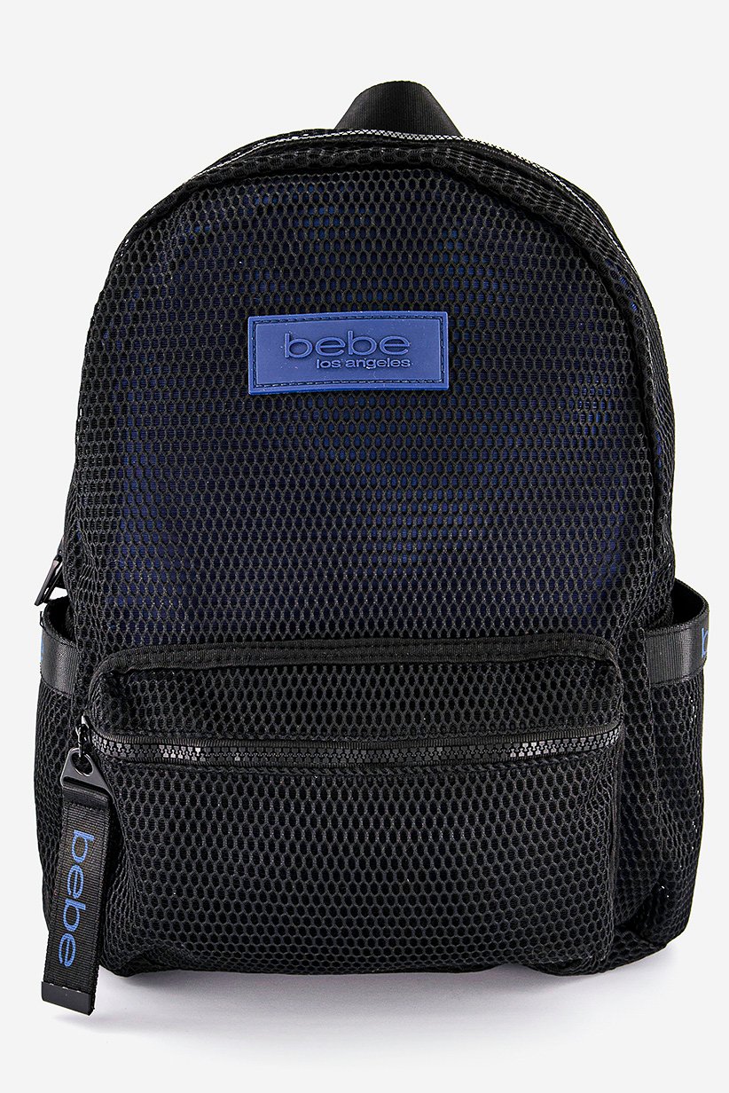 Manny Backpack With Mask Black, Navy Women\'s Bag Bebe Manny Small Backpack With Mask In Black/Navy - Black  main image 2