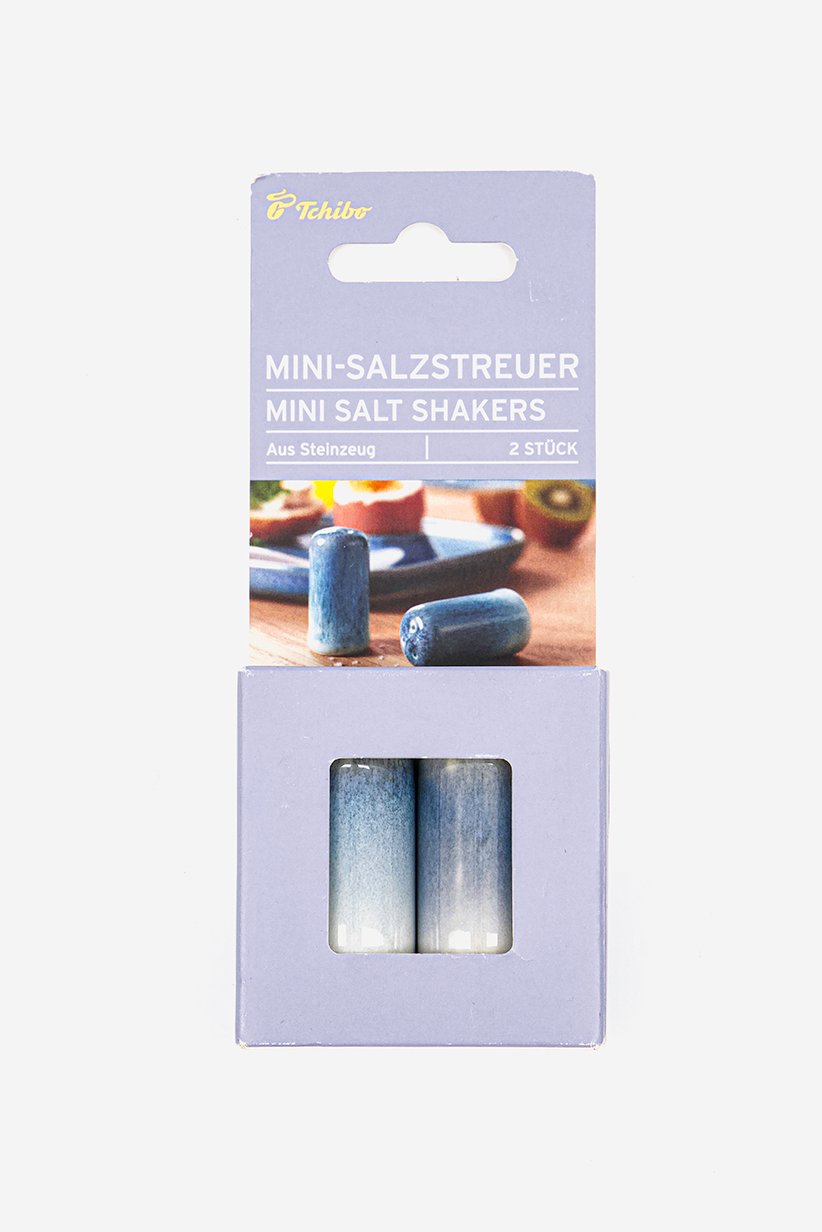 2,Pieces Mini Salt Shakers, Blue