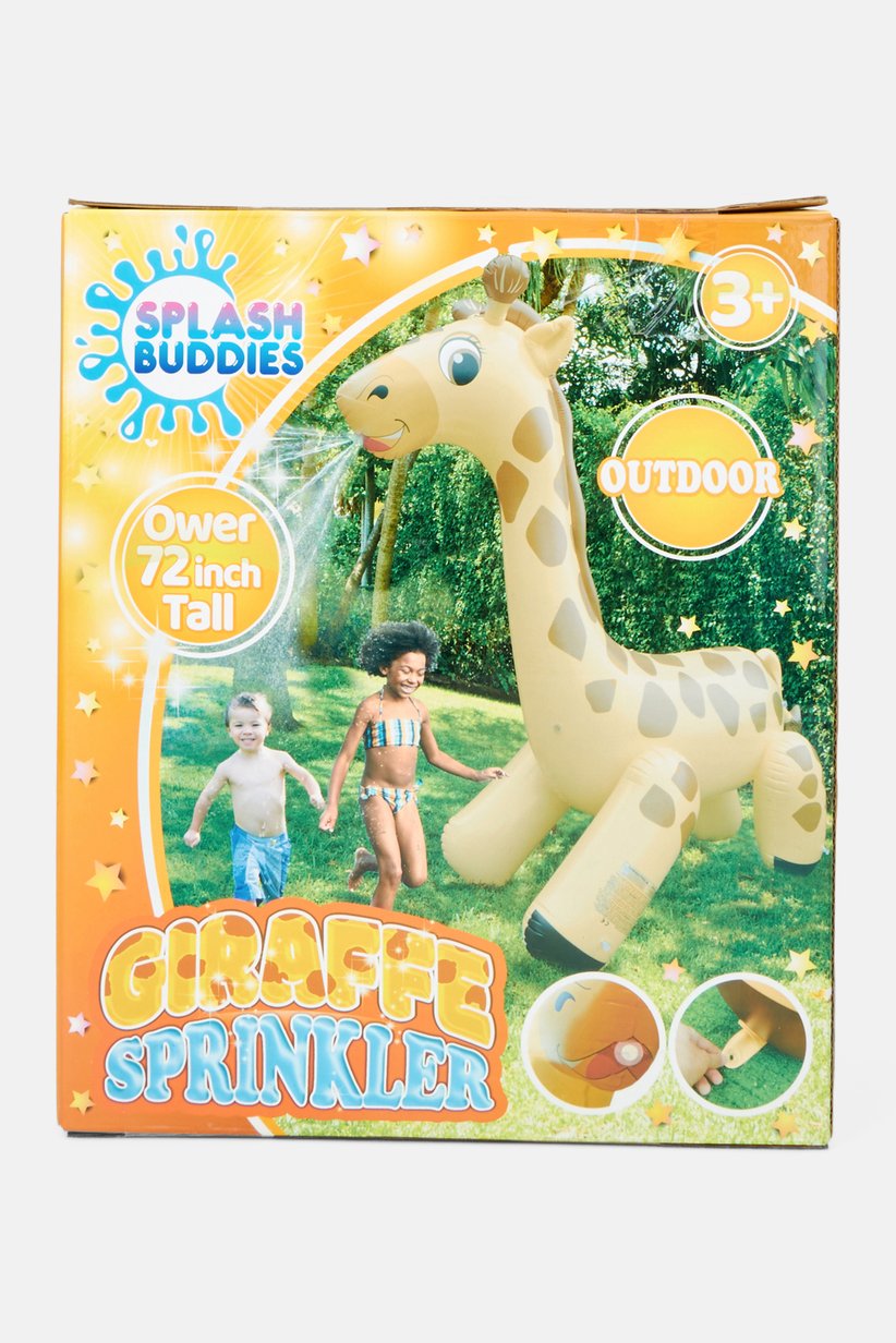Rapid Inflate Yard Sprinkler GoFloats 7ft Giant Inflatable Giraffe ...