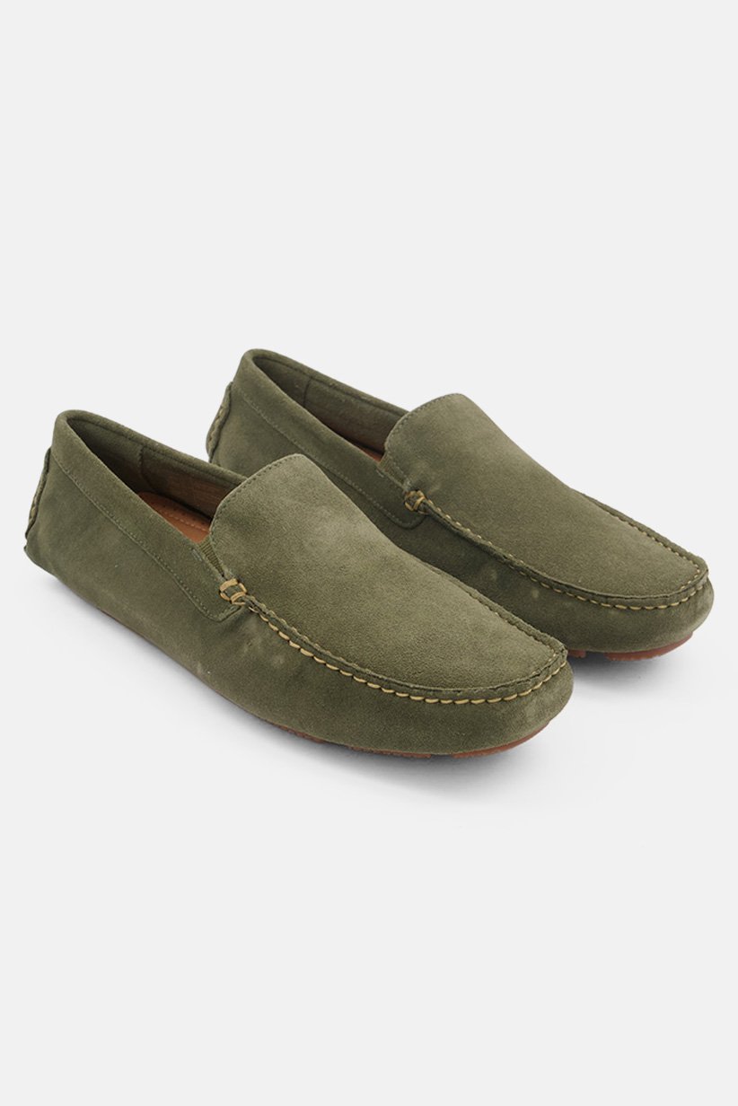 Buy Rockport Men Rhyder Venetian Slip On Casual Shoes, Olive  display picture 3