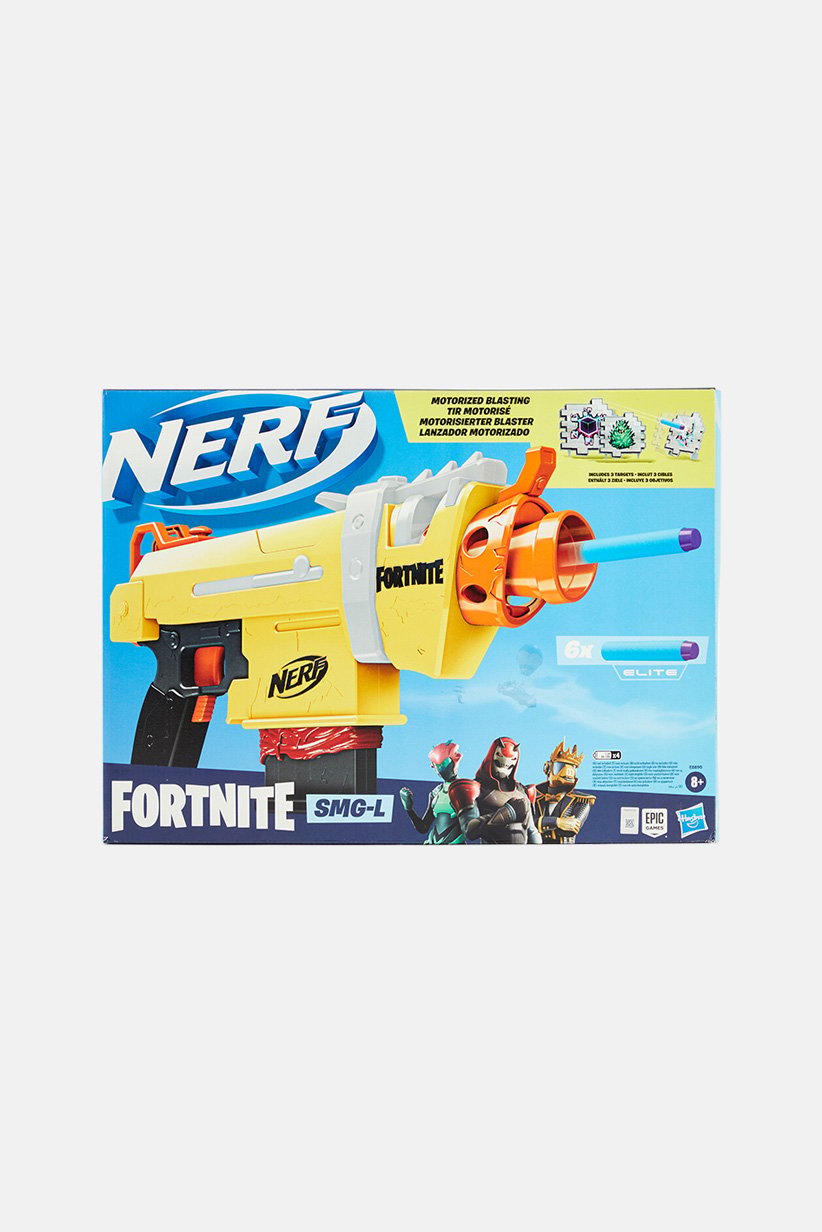 Hasbro Nerf Fortnite SMG-L Blaster Motorisé - Fonction Automatique - Avec 3 Cibles - Neuf En Boîte