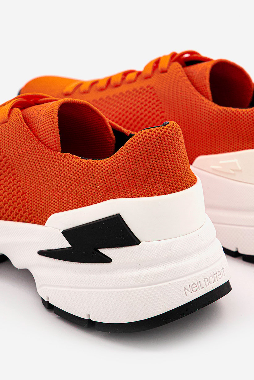 Neil Barrett Bolt Shoes Mens Size 9 Orange Knit Low Top Sneaker BCT907-X9005 Neil Barrett Shoes for Men on Sale up to 90% Off: Poshmark main image 3