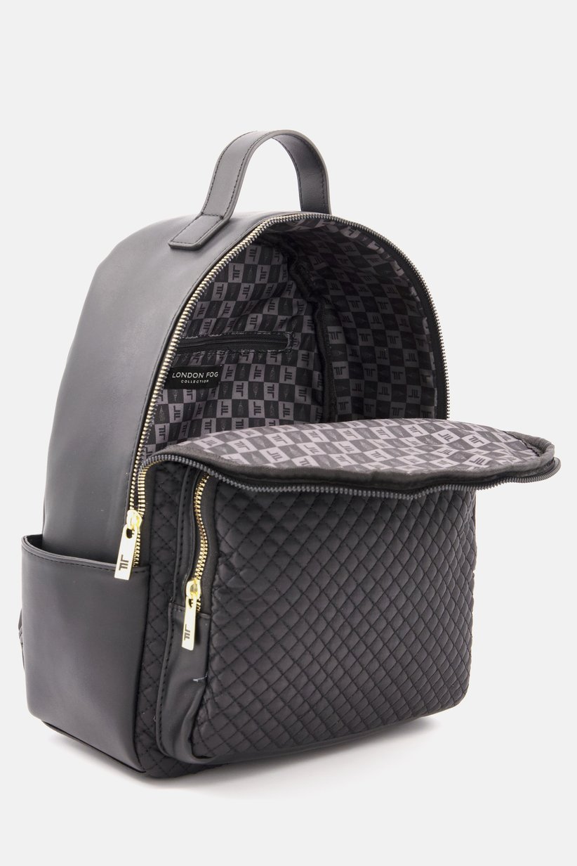 Buy London Fog Women Marlon Nylon Quilted Back Pack 37 H x  display picture 1