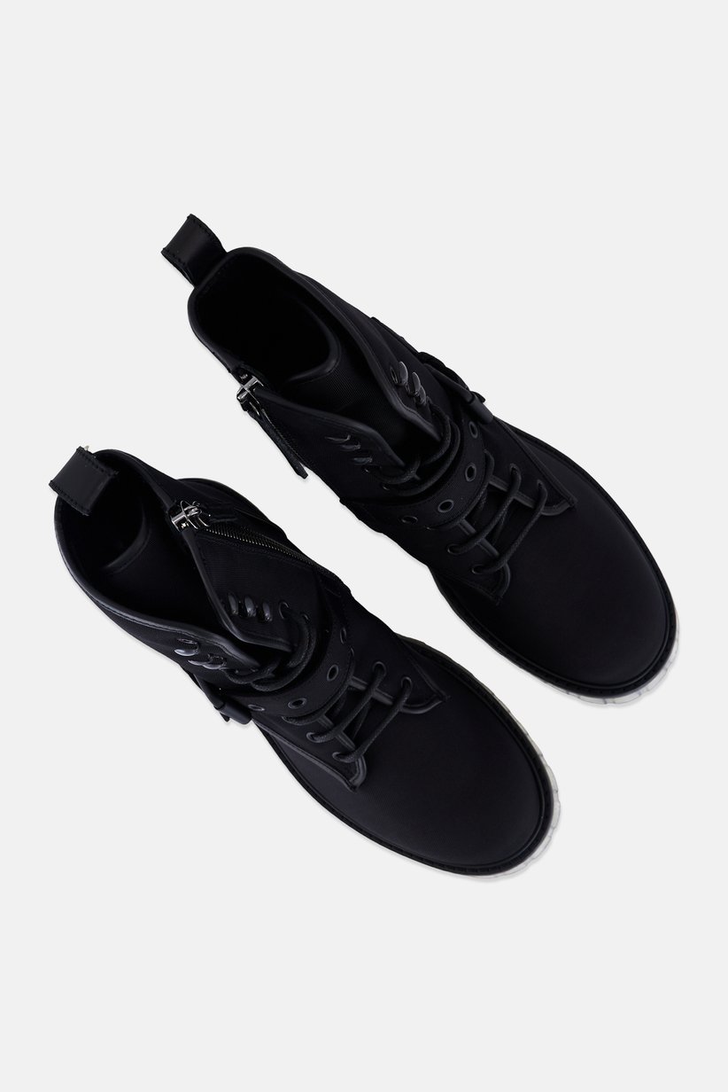 Men Connors 20 Lace Up Ankle Boots, Black 4