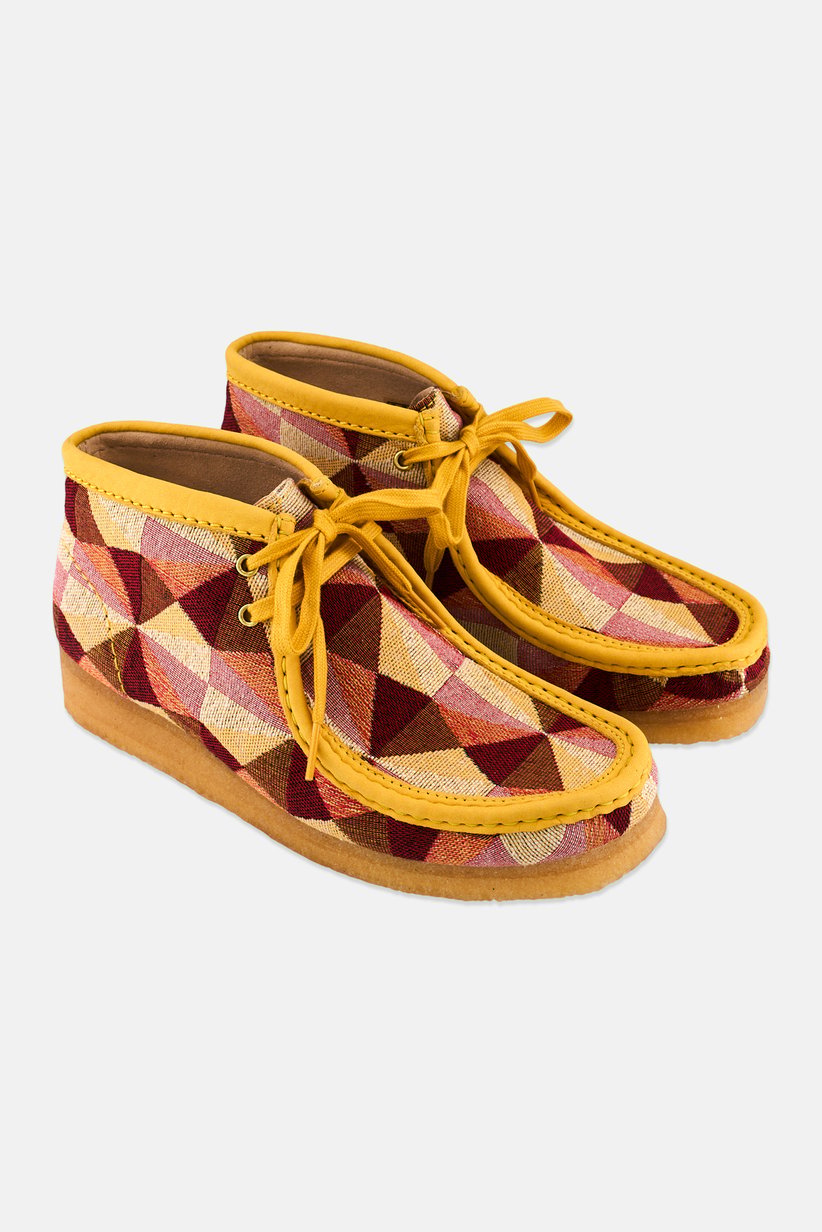 Clarks Multicolor Woven Lace-Up Casual Shoes Clarks Originals - Wallabee - Multi Color - 26172247 - MEN main image 3