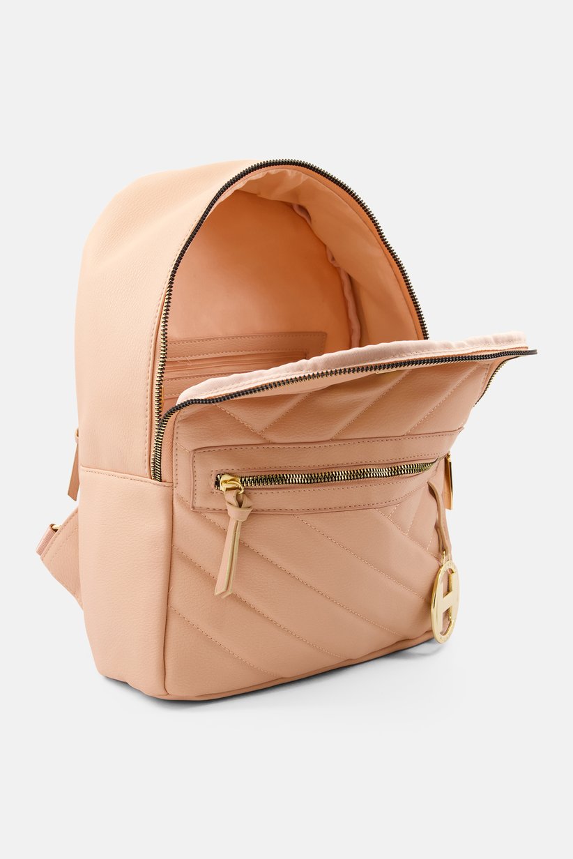 Buy Halston Women Quilted Backpack 27 L x 11W x 32 H cm  display picture 1