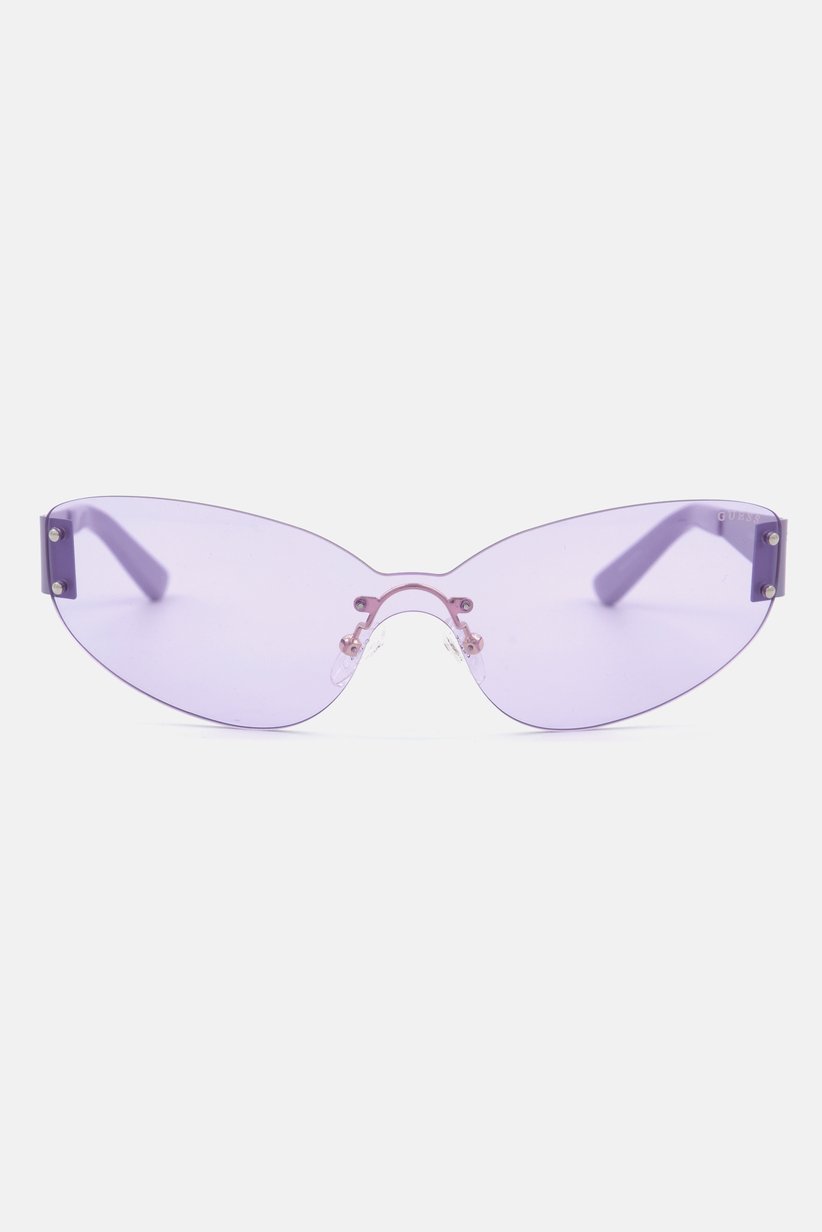 Buy Guess Women AY758729 Rimless Cat Eye Sunglasses, Violet  display picture 3