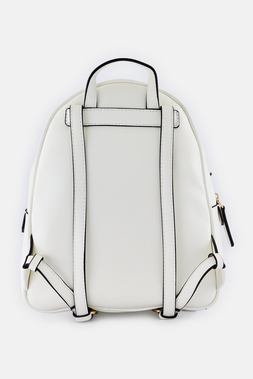 Buy Guess Women Brand Logo Backpack With Coin Pouch, White 