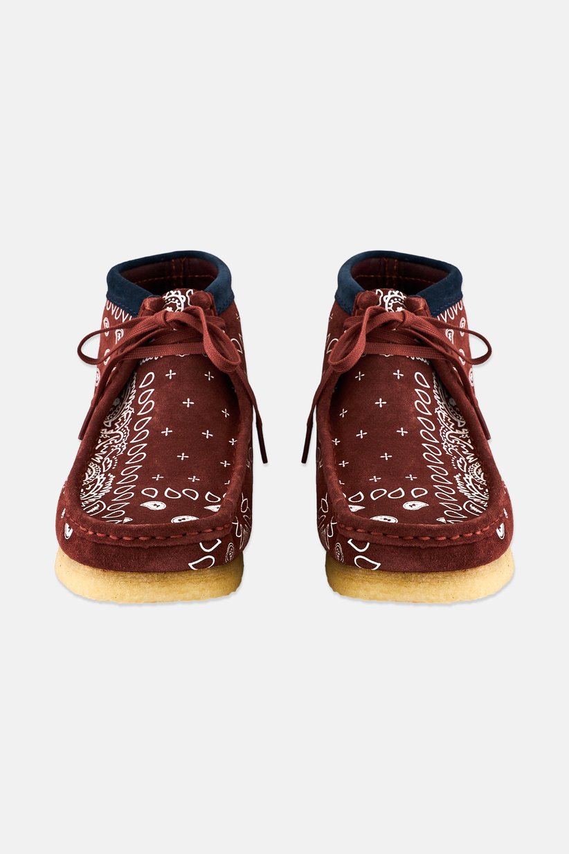Men Wallabee Lace Up Ankle Boots, Brown Rust 4