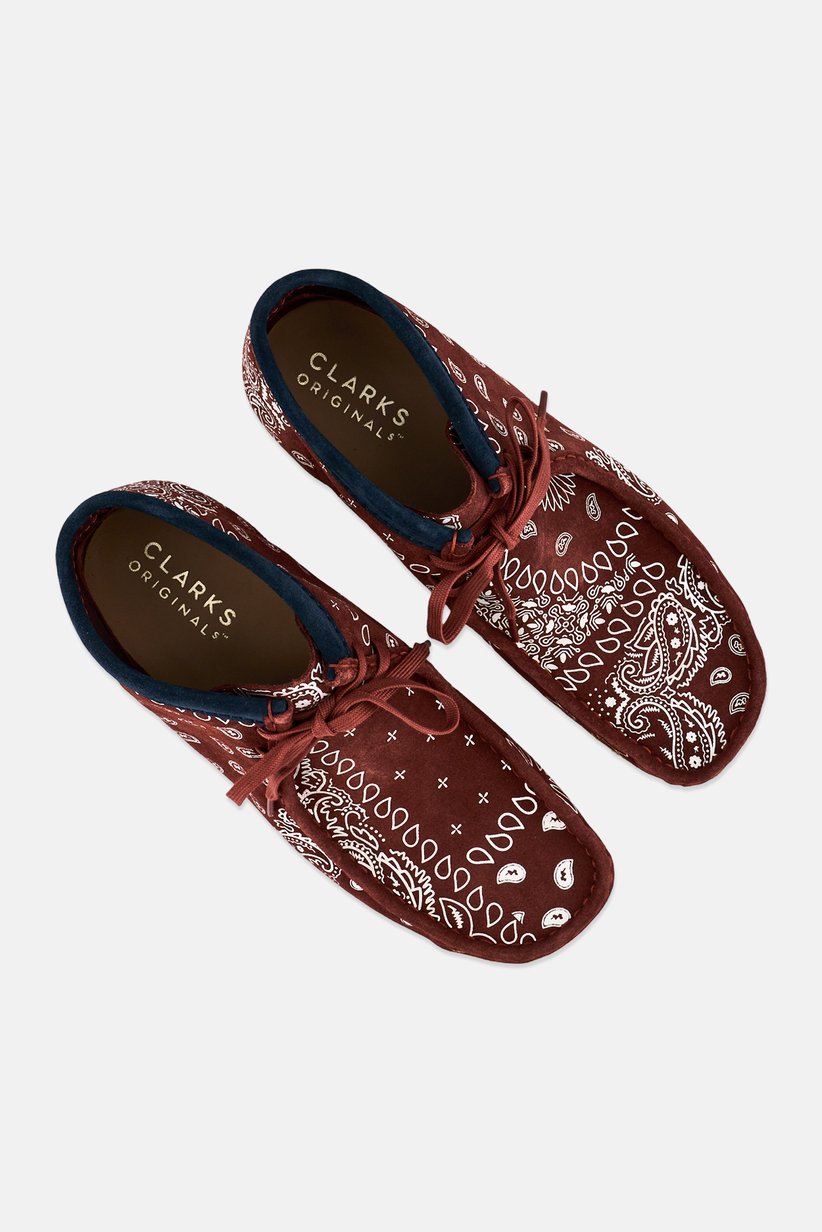 Men Wallabee Lace Up Ankle Boots, Brown Rust 3