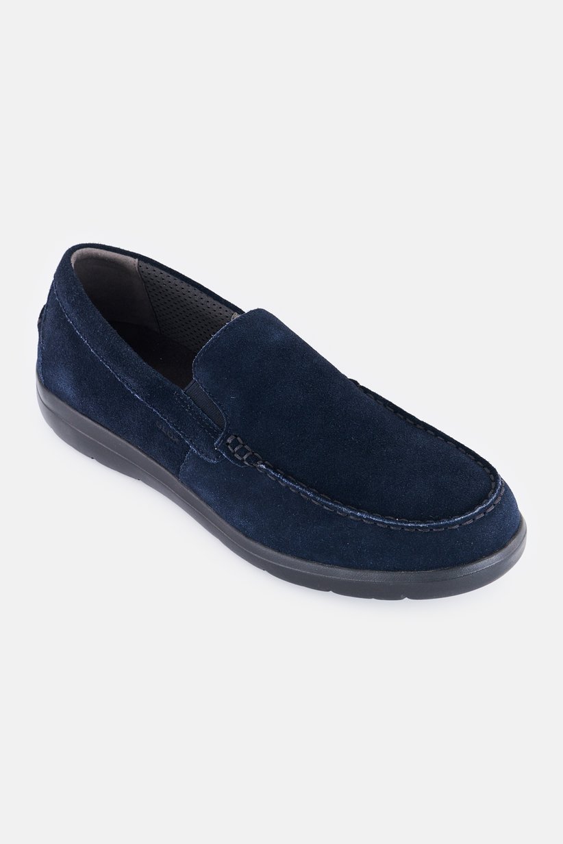 Geox Respira Leitan Man Suade Loafers in Navy Geox Men main image 4