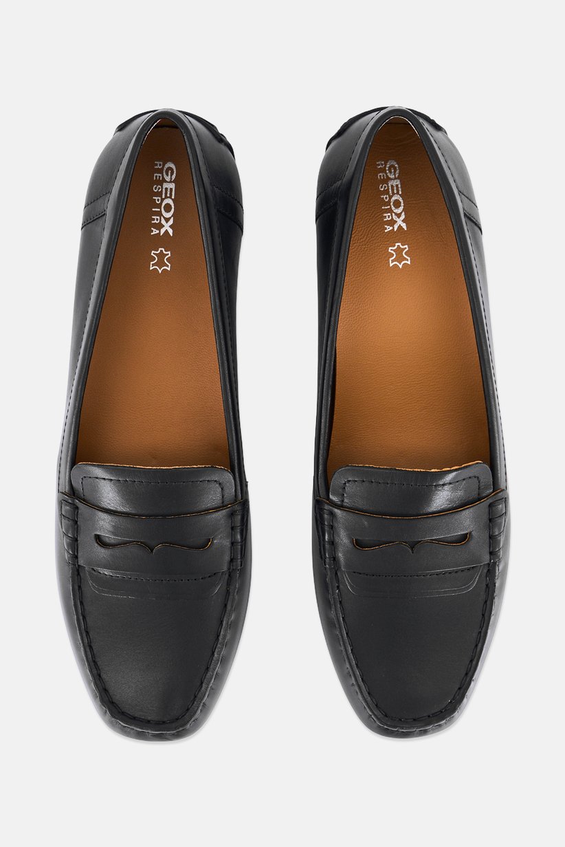 Buy Geox Women Kosmopolis Slip On Loafers, Black Online 