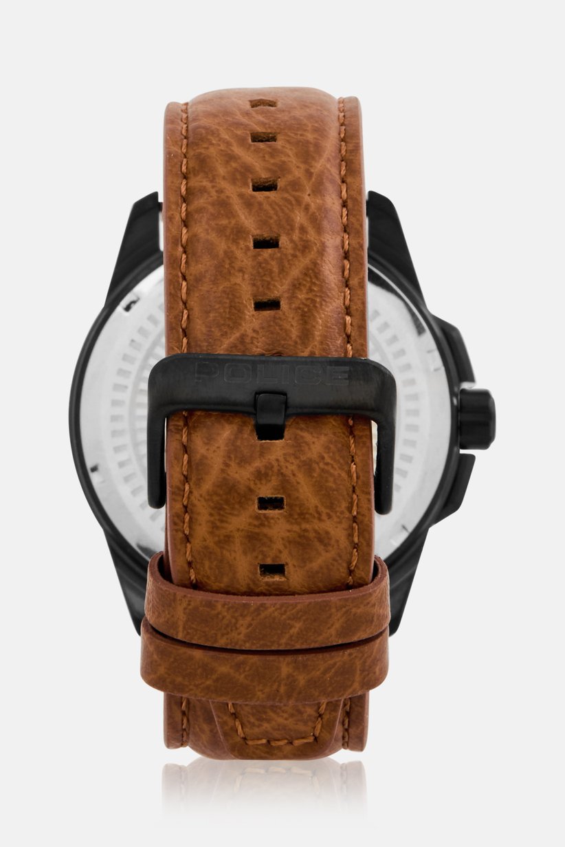 Men PEWJB0005602 Leather Analog Watch 48 mm With Bracelet, Brown 4