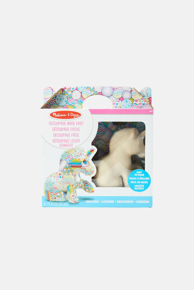 Melissa & Doug Découpage-Set „Einhorn“ – Bastelset Für Kinder Ab 6 Jahren, Inkl. Kleber & Aufkleber