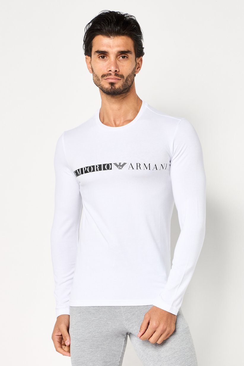 Buy Armani Emporio Armani Men Round Neck Long Sleeve Sleepwear T 